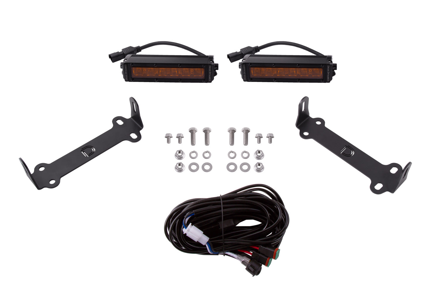 Diode Dynamics 2014-2021 Toyota 4Runner SS6 Amber Driving Stage Series SAE/DOT LED Driving Light Kit DD6757