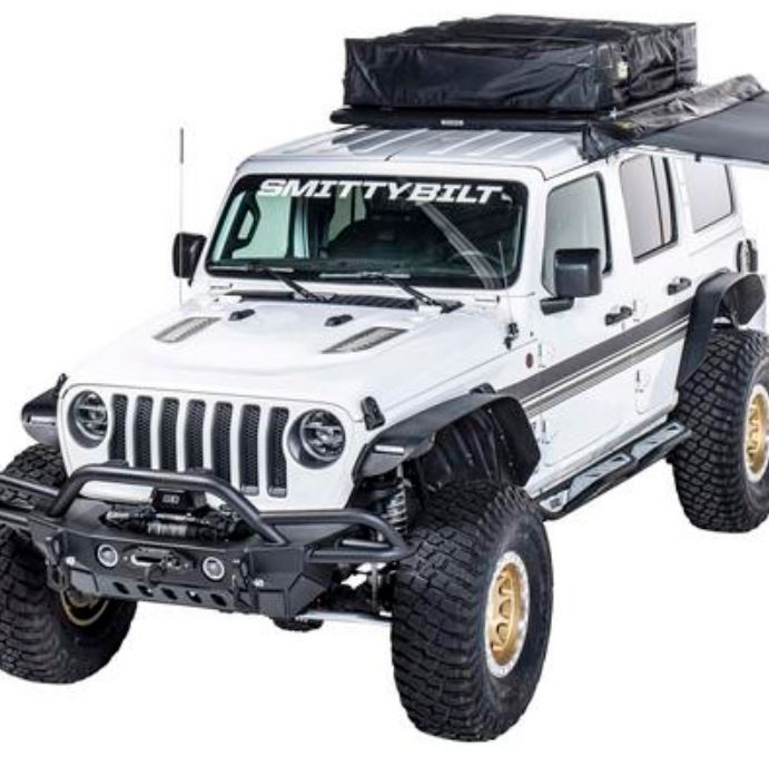Smittybilt 2018-2023 Jeep Wrangler JL 4 Door XRC Front And Rear Flat Fender Flares Set 77837