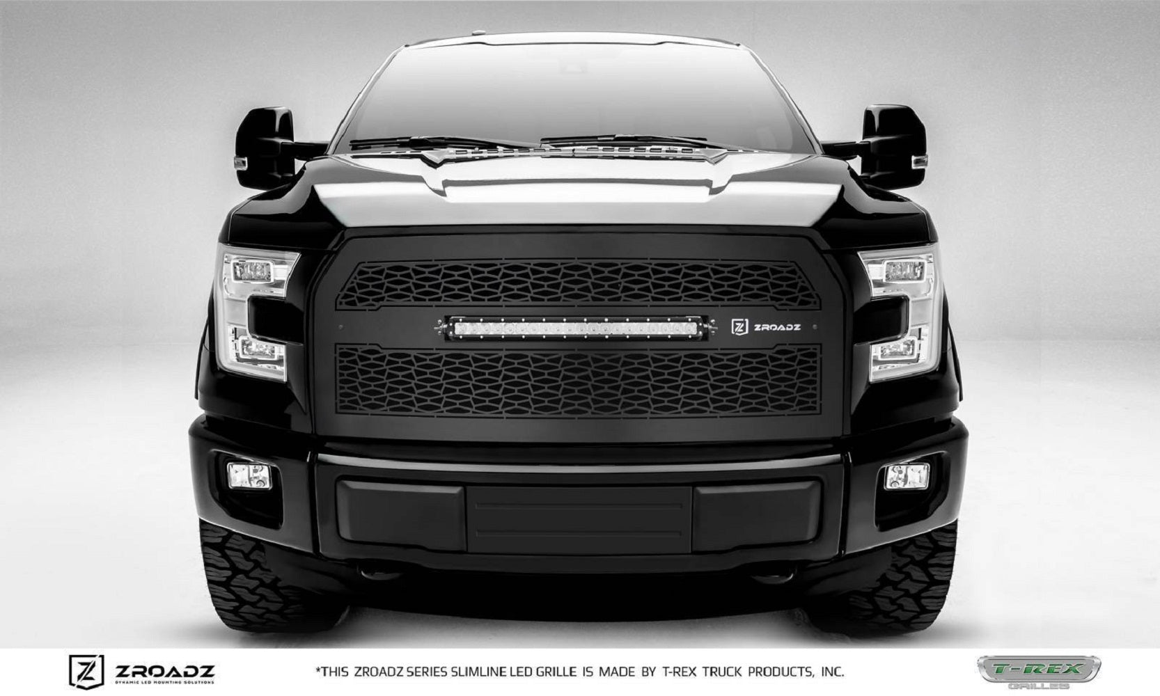 T-Rex 2015-2017 Ford F-150 ZROADZ Grille Black 1 Pc Replacement with 20" LED Does Not Fit Vehicles with Camera Z315731