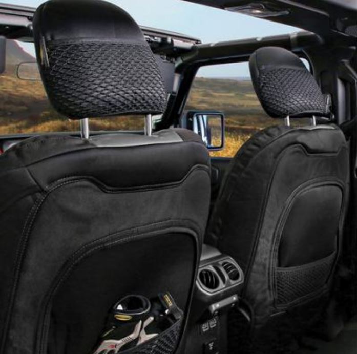 Smittybilt 2020-2022 Jeep Gladiator Gen2 Neoprene Front And Rear Seat Cover Kit Charcoal Black 578122
