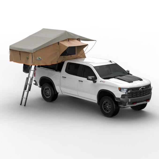 Tuff Stuff 65" Ranger Overland Roof Top Tent 3 Person Tan TS-RTT-RAN-65