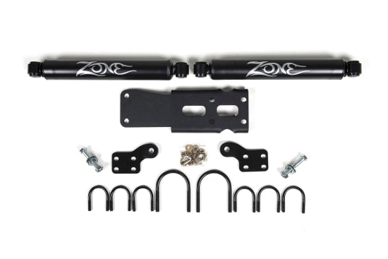 Zone OffRoad 2007-2018 Jeep Wrangler JK Dual Steering Stabilizer Kit ZON7450