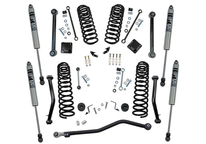 Superlift 2020-2022 Jeep Gladiator JT Rubicon 4WD 4in Dual Rate Coil Spring Lift Kit With Fox 2.0 Shocks K196F/86040X4