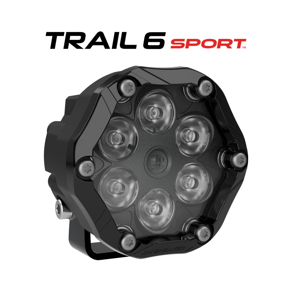 J.W Speaker Jeep Jk Model Trail 6 Sport 3.7" Round LED Off Road Lights 555353