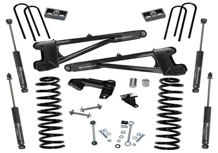 SUPERLIFT 2011-2016 Ford F-250 F-350 Super Duty 4Wd Lift Kit 4 Inch Dsl Replacement Radius Arms With Sl Shocks K987/86040X4