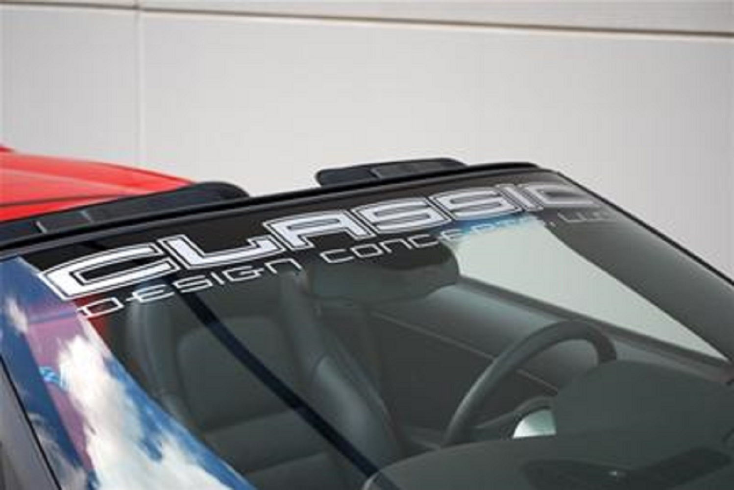 CDC 2005-2009 Ford Mustang Classic Windshield Banner Sil 110230
