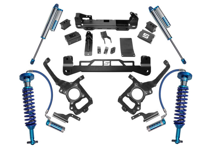 Superlift 2021-2022 Ford F-150 GAS 4WD 6in Suspension Lift Kit with King Front Coilovers Rear Shocks K130KG/86040X4
