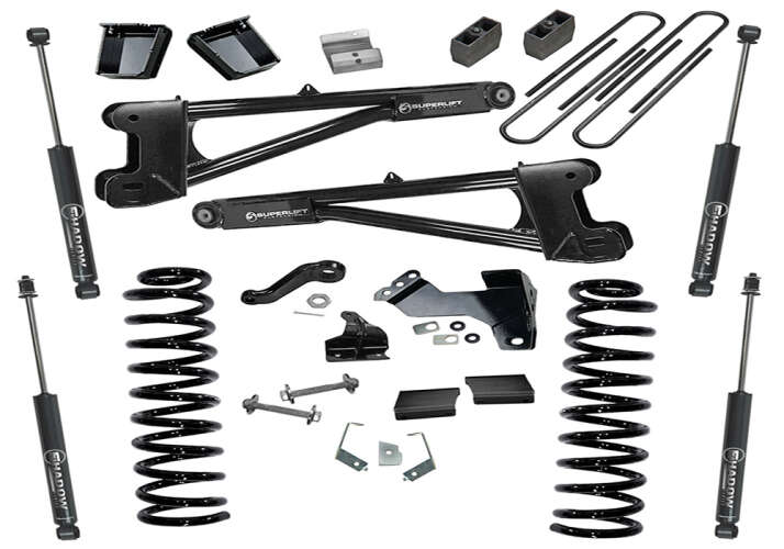 SUPERLIFT 2011-2016 Ford F-250 F-350 Super Duty 4WD Dsl with Replacement Radius Arms SL Shocks Lift Kit 6" K989