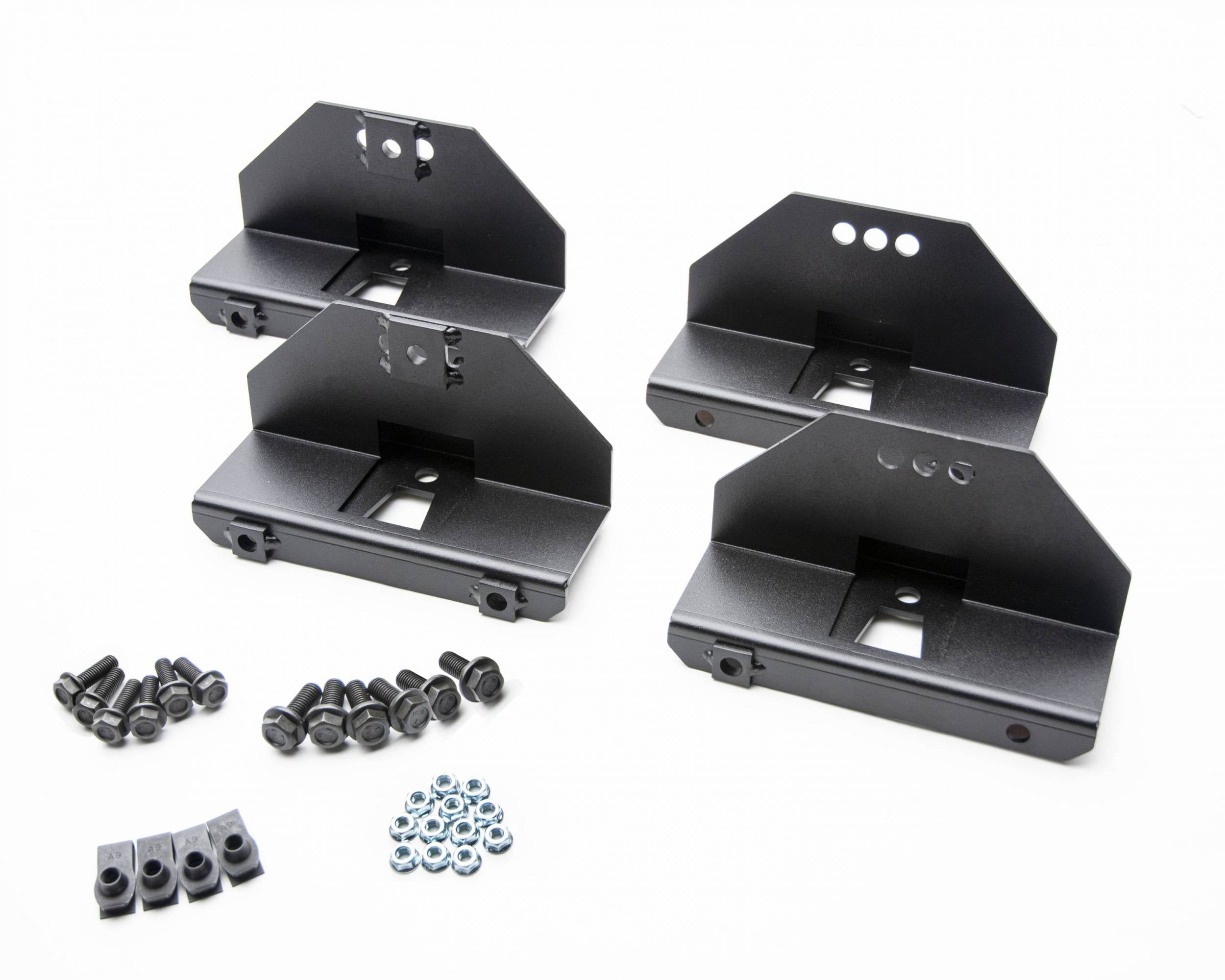 ZROADZ 2021-2024 Ford Bronco 4 Door Installation Bracket Kit for use on 4 Door Model Rock Sliders Z745401-4BK