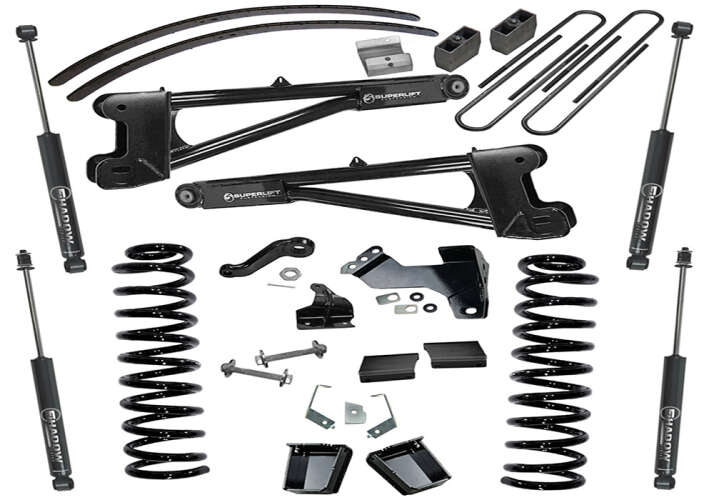 SUPERLIFT 2011-2016 Ford F-250 F-350 Super Duty 4WD Dsl with Replacement Radius Arms SL Shocks Lift Kit 8" K991