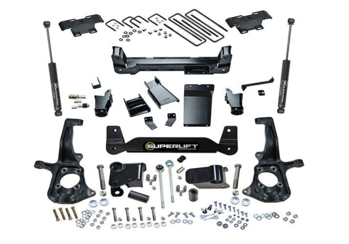 SUPERLIFT 2011-2019 Chevrolet Silverado Gmc Sierra 2500 3500 HD 4WD 6" Suspension Lift Kit With Rear SL Shocks K150