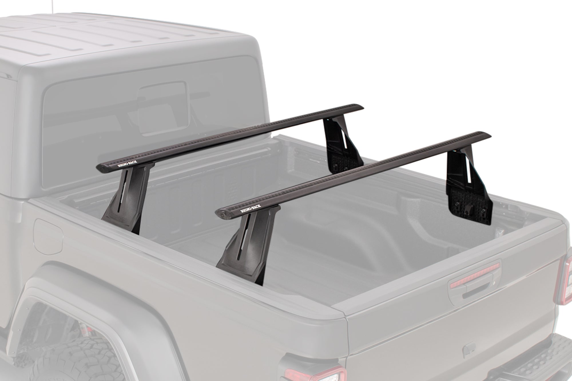 Rhino Rack 2005-2021 Nissan Frontier D40 Crew Cab King Cab Short 4.5' Long 6' Bed With Utili-tracks Installed 4dr Pick Up Reconn-deck 2 Bar Vortex Truck Bed System JC-01286