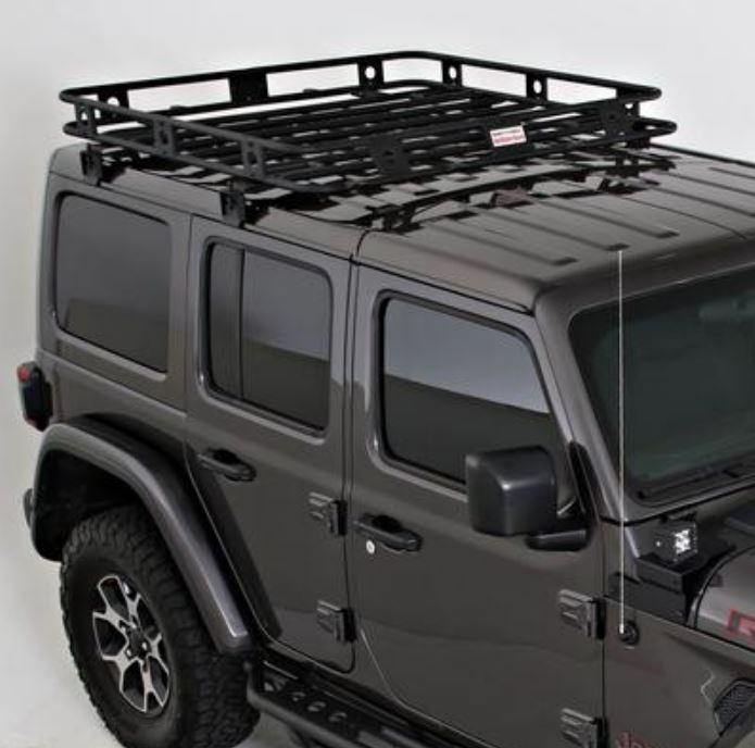 Smittybilt 2018-2022 Jeep Wrangler JL Defender Rack Welded One-piece Roof Rack 45454JL