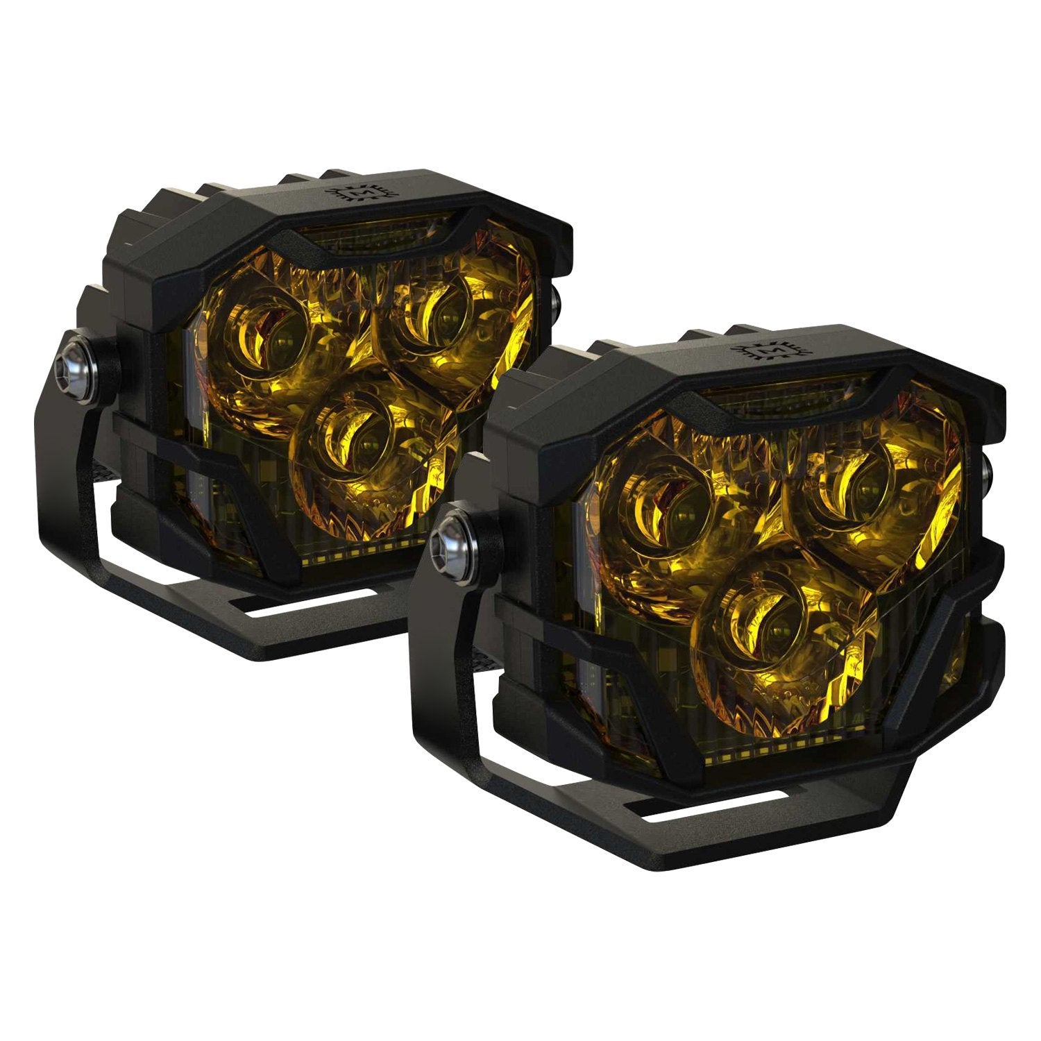 Morimoto 4Banger HXB Spot Beam Yellow LED Lights BAF008.2