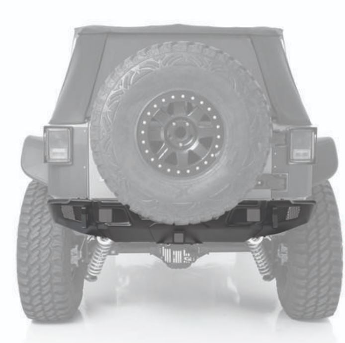 Smittybilt 2007-2018 Jeep Wrangler JK 2 Door 4 Door Stryker Modular Rear Bumper 76732