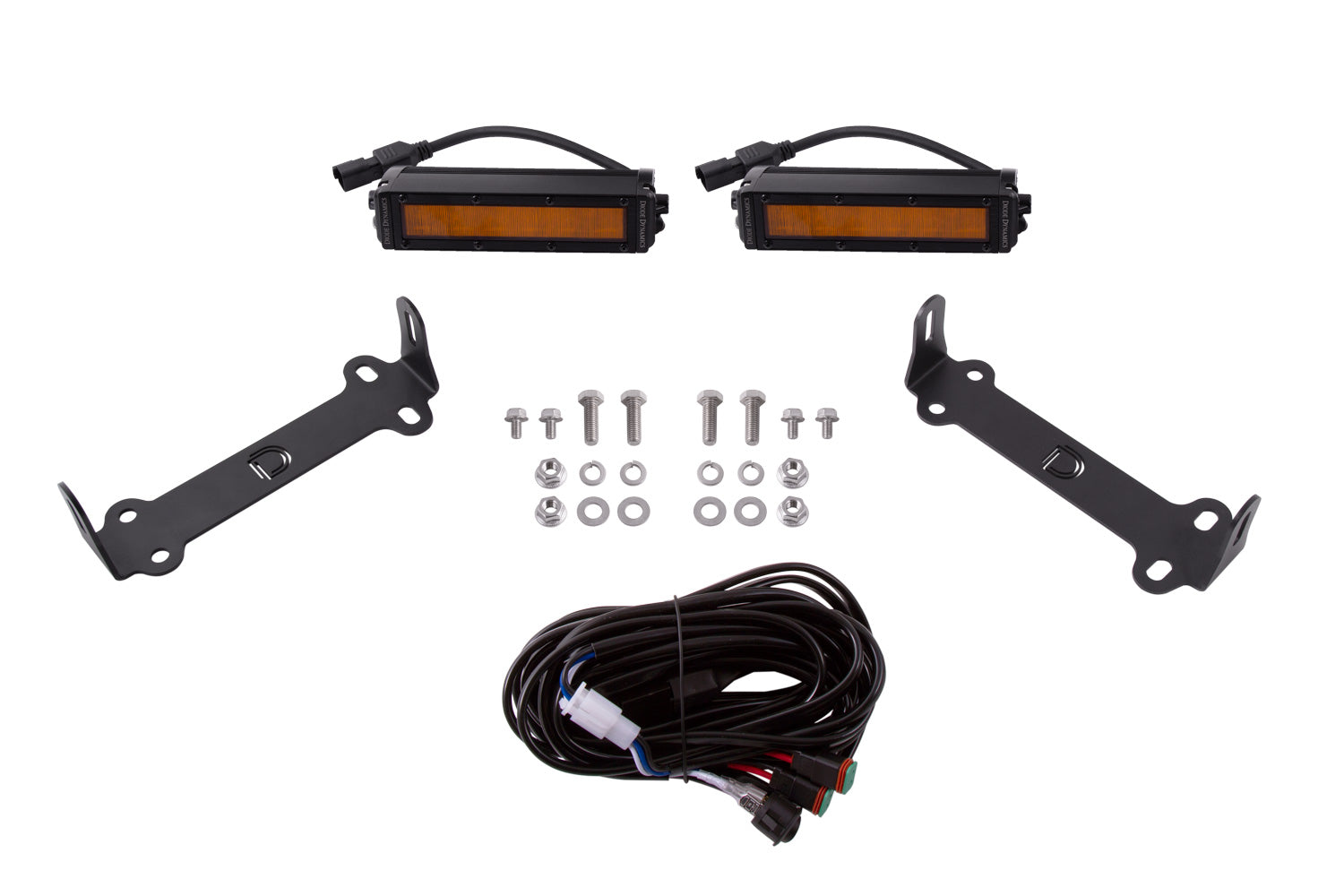 Diode Dynamics 2014-2021 Toyota 4Runner SS6 Amber Wide Stage Series SAE/DOT LED Driving Light Kit DD6758