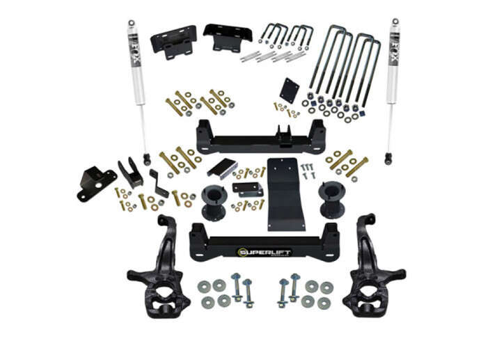 Superlift 2019-2022 Chevrolet Silverado GMC Sierra 1500 4WD Trailboss AT4 4in Lift Kit with FOX Shocks K299F/86040X4