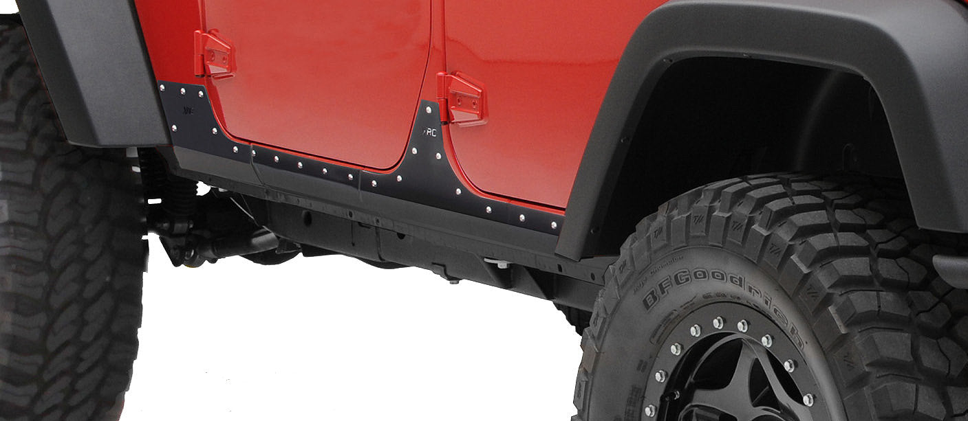 Smittybilt 2007-2018 Jeep Wrangler JK 4 Door XRC Body Cladding Black Textured 76887