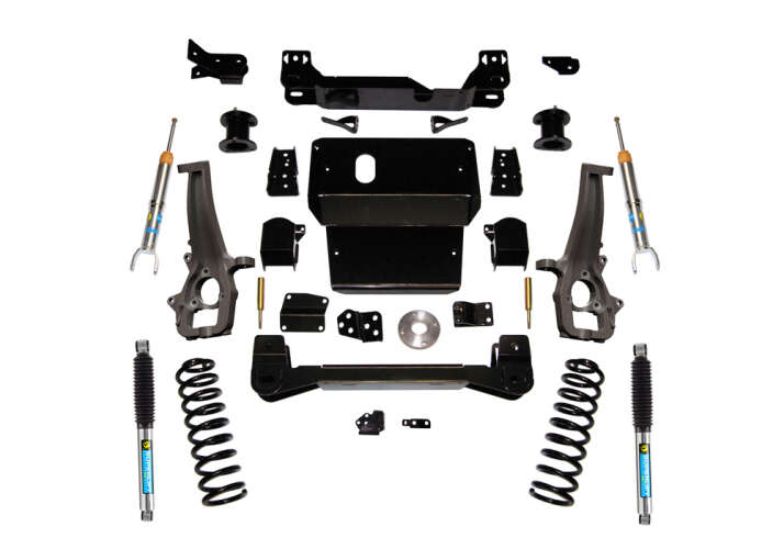 Superlift 2012-2018 Dodge Ram 1500 2019-2021 Ram 1500 Classic 4WD GAS Diesel 4in Suspension Lift Kit With Bilstein Front Struts and Rear Shocks K1019B/86040X4