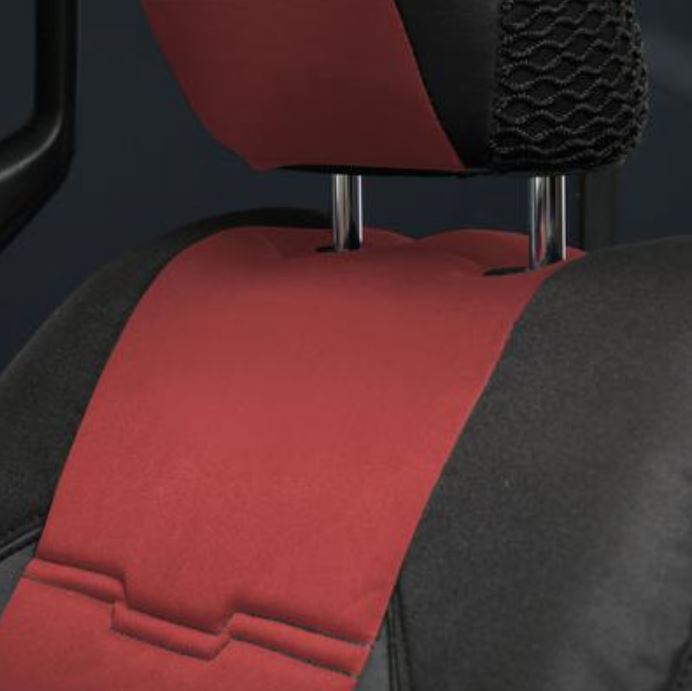Smittybilt 2020-2022 Jeep Gladiator Gen2 Neoprene Front And Rear Seat Cover Kit Red Black 578130