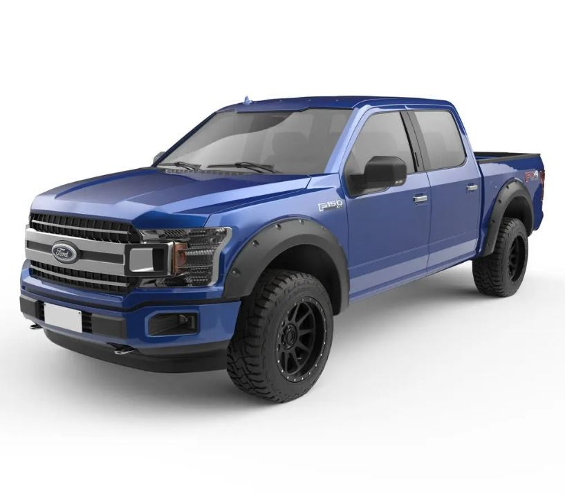 EGR 2015-2017 Ford F-150 4 Door Crew Extended Cab 2 Door Standard Cab Pickup Set Of 4 Baseline Bolt-style Fender Flares BLF1005