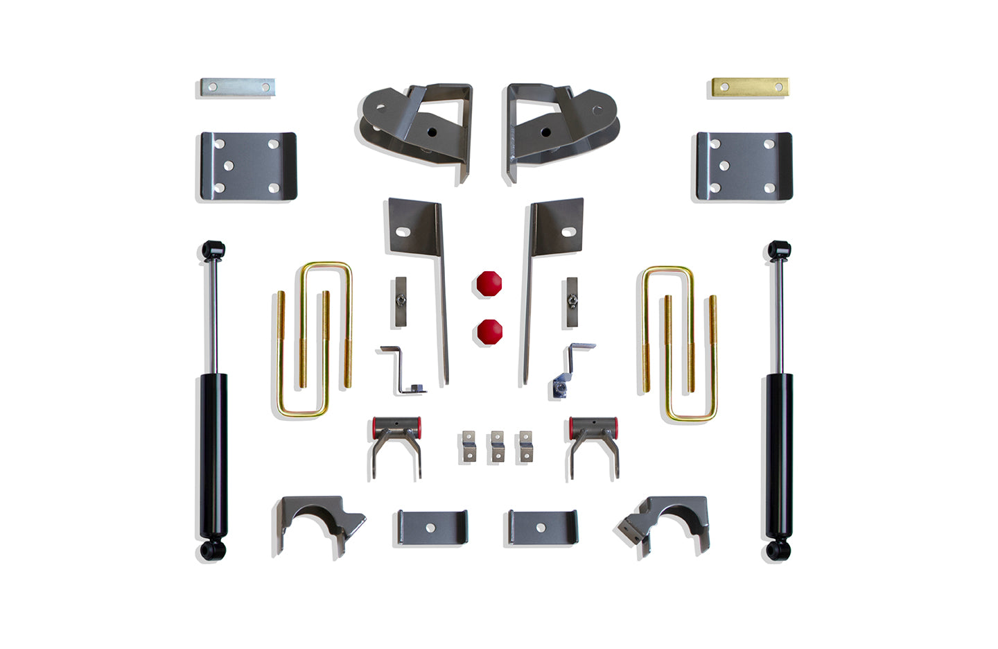 MaxTrac Suspension 2019-2025 Chevrolet Silverado 1500 GMC Sierra 1500 4" Drop Height Rear Lowering Box Kit 201940