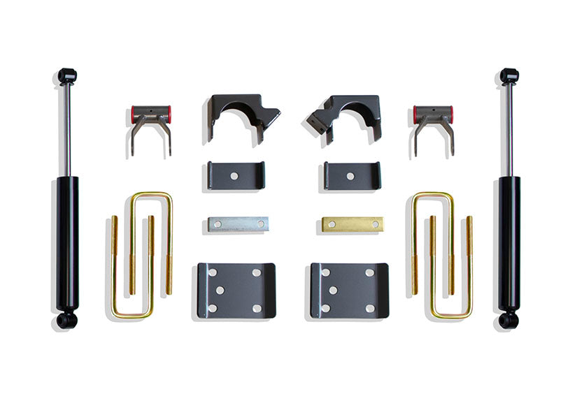 MaxTrac Suspension 2019-2025 Chevrolet Silverado 1500 GMC Sierra 1500 6" Drop Height Rear Lowering Box Kit 201960