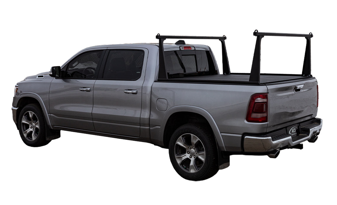 ADARAC 2009-2024 Dodge Ram 1500 2019-2024 Ram 1500 Classic 5' 7" Matte Black Aluminum Pro Series Truck Bed Racks F2040012