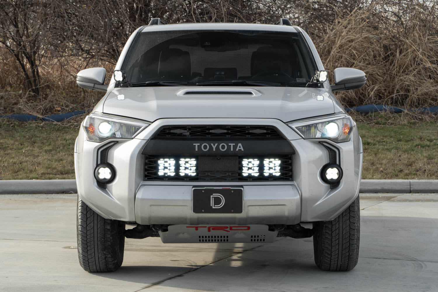 Diode Dynamics 2014-2023 Toyota 4Runner Sport Yellow Driving SS5 Stealth Grille LED 2 Pod Kit DD7539