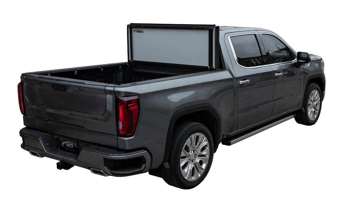 LOMAX 2020-2024 Chevrolet Silverado GMC Sierra 2500 3500 Full Size 6' 8" Box Black Urethane Split Tonneau Cover G3020099