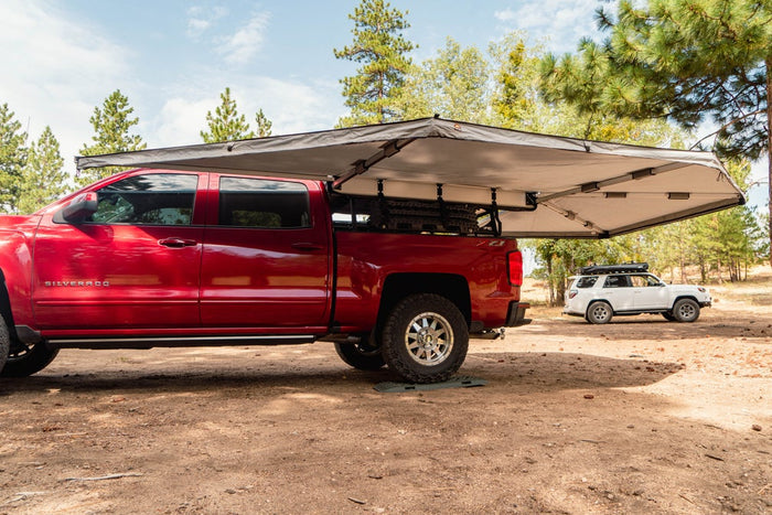 Body Armor Sky Ridge 270XL Awning Driver Side With Mounting Brackets Smooth Grey 20026