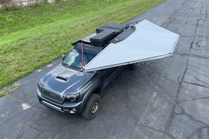 Body Armor Sky Ridge 180XL Awning With Mounting Brackets Smooth Grey 20025