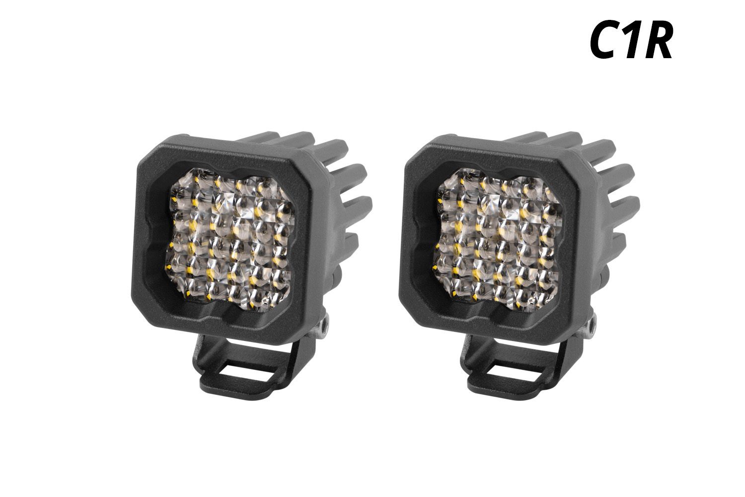 Diode Dynamics Stage Series C1R White Flood Standard LED Pods pair DD7423P