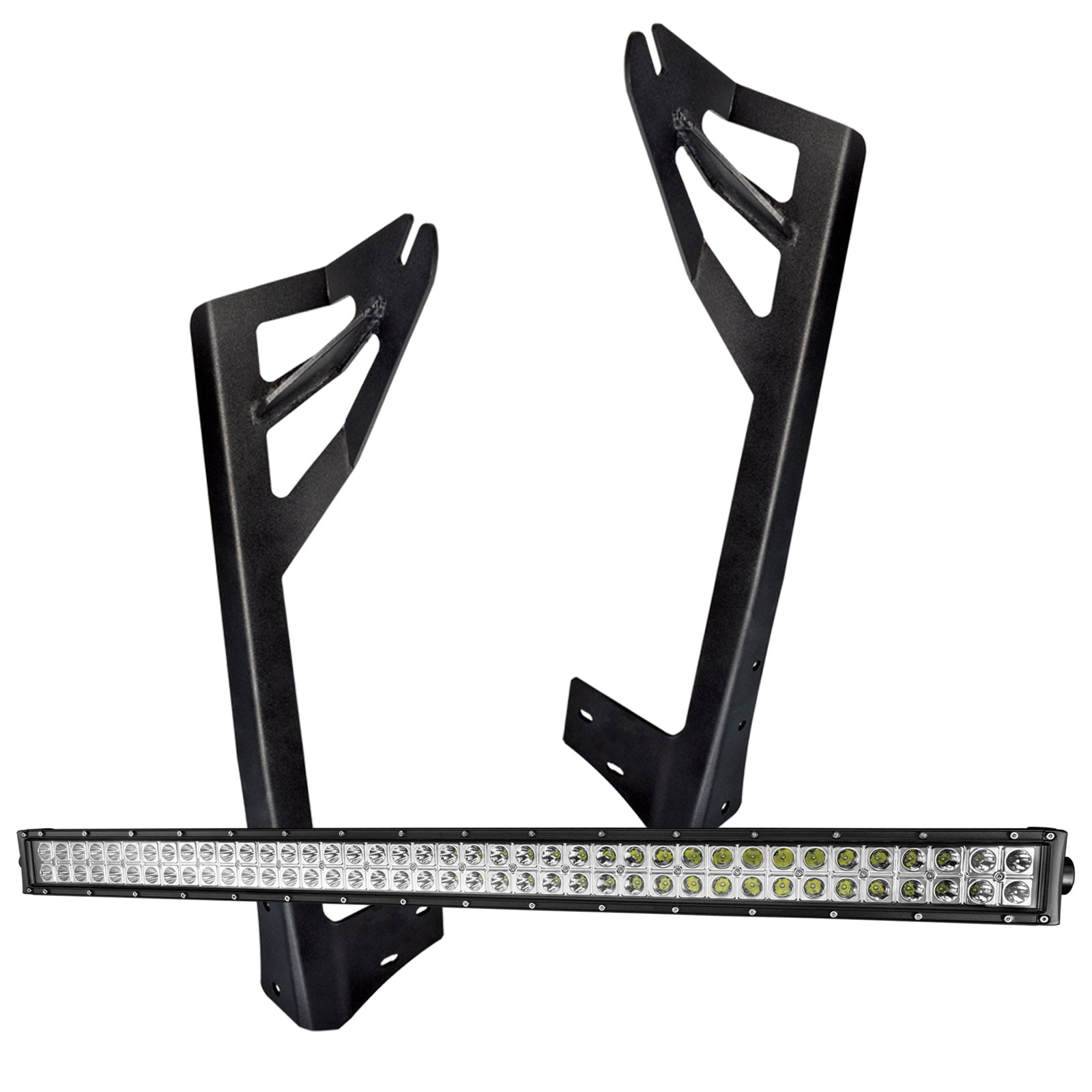 Oracle Lighting 2007-2018 Jeep Wrangler JK Upper Windshield Auxiliary Light Mounting Brackets With Light Combo 2146-504