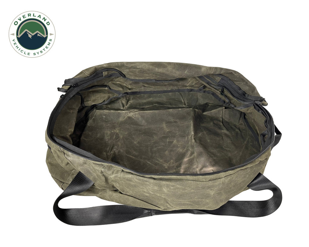 OVS Large Duffle Bag With Handle And Straps #16 Waxed Canvas 21029941