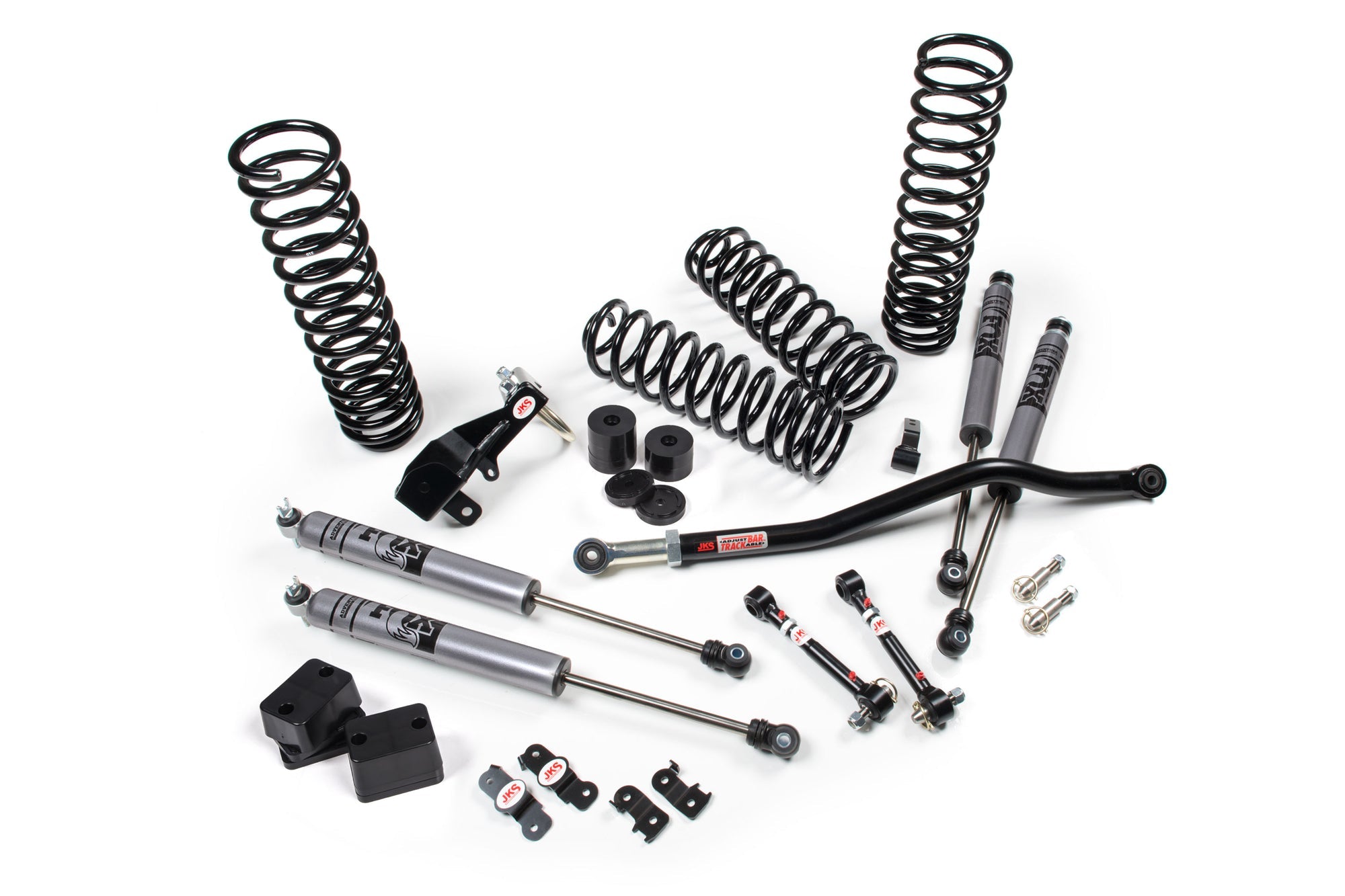 JKS 2007-2018 Jeep Wrangler JK J-Venture 3.5" Lift Kit With Fox 2.0 Performance Series Shocks JSPEC100KFP