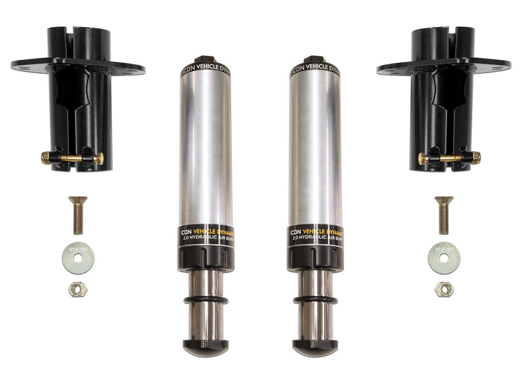ICON Vehicle Dynamics 2020 Jeep Gladiator 2007-2020 Wrangler 2018 Wrangler JK Front Hydraulic Bump Stop Kit 22042
