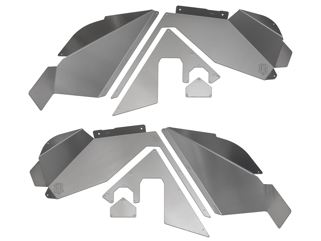 ICON Vehicle Dynamics 2007-2017 Jeep Wrangler 2018 Wrangler JK Modular Front Fender Liner Kit Raw 22050