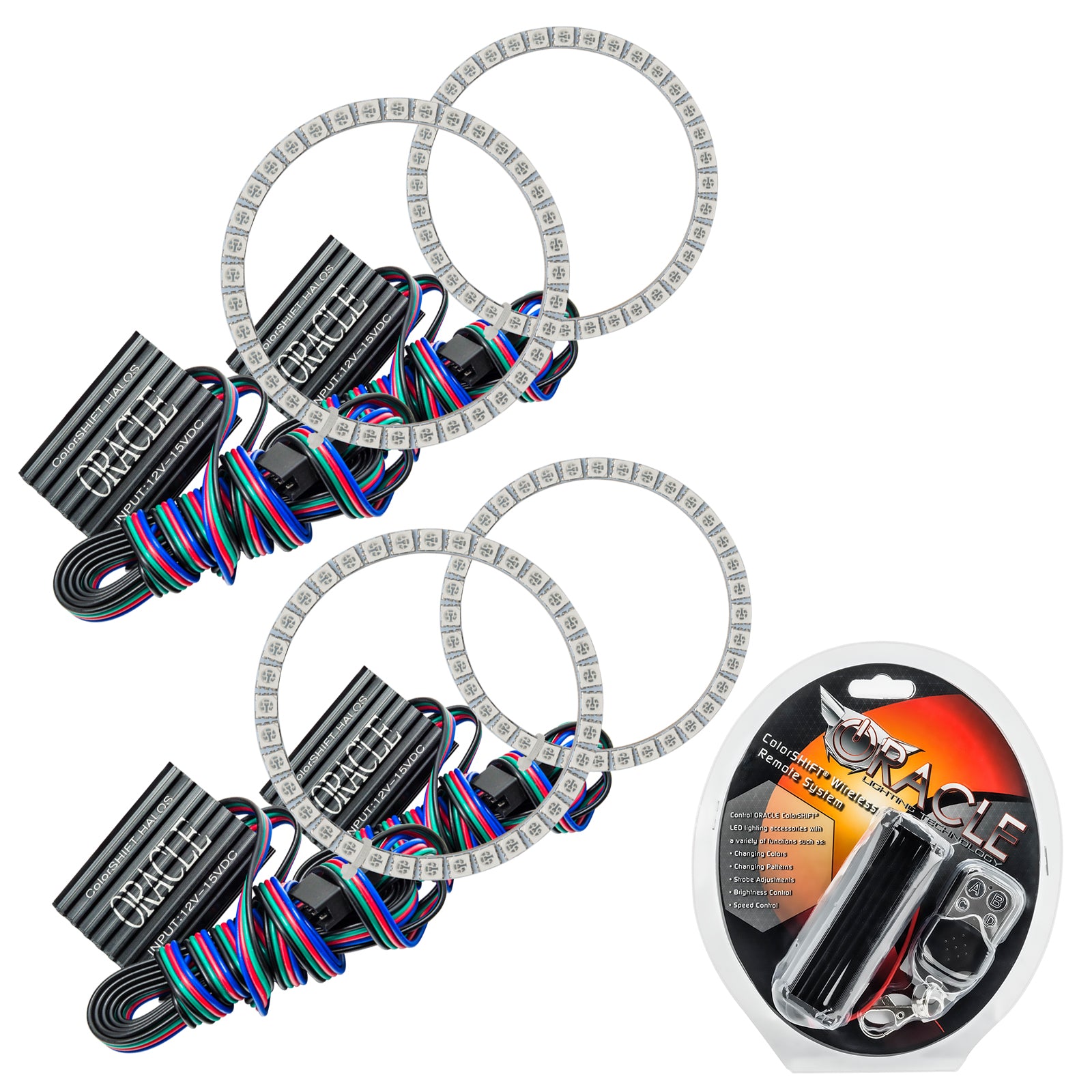 Oracle Lighting 2009-2021 Nissan 370 Z ColorSHIFT Dual Halo Kit 2380-330