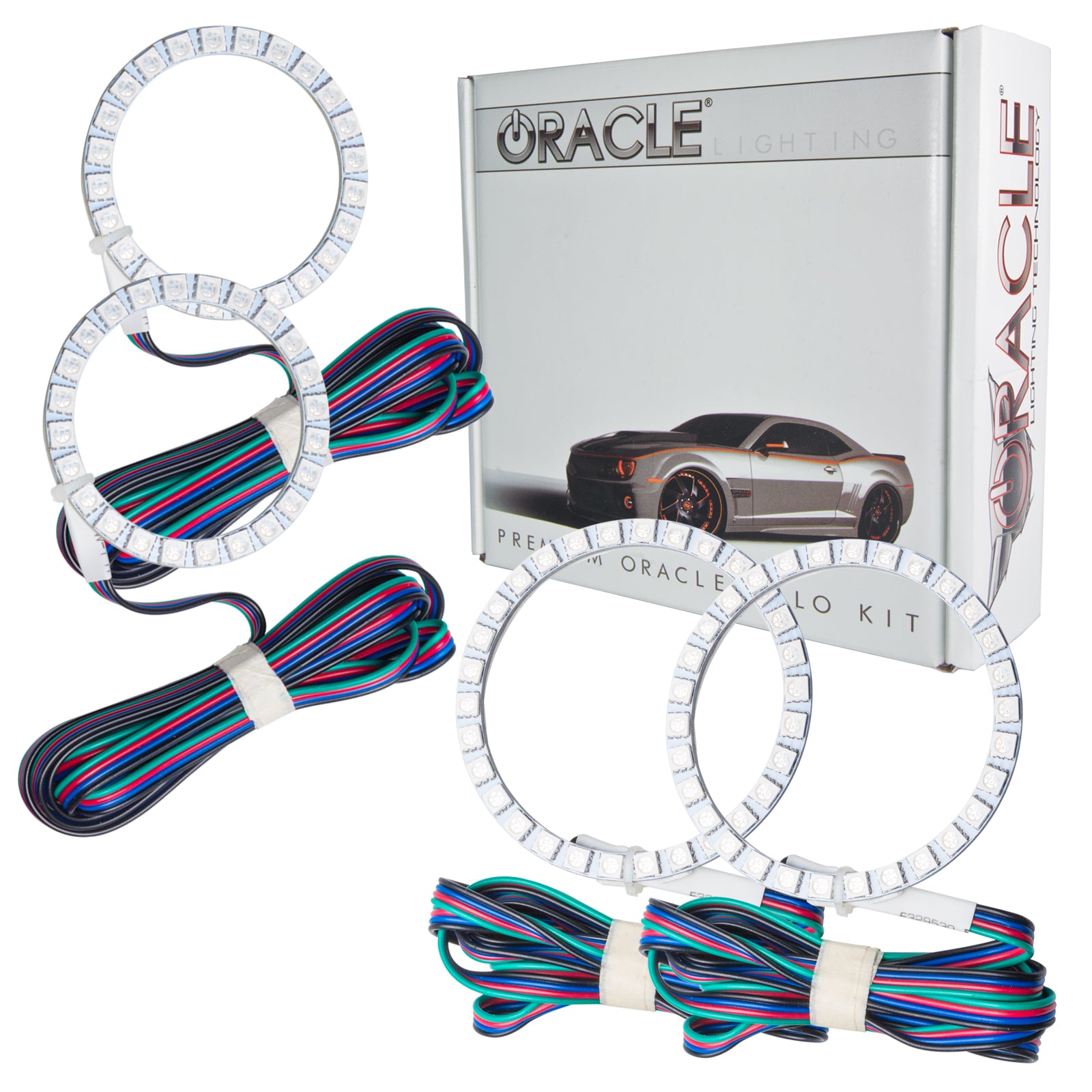 Oracle Lighting 2009-2021 Nissan 370 Z ColorSHIFT Dual Halo Kit 2380-504