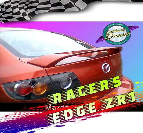 RacersEdgeZR1 2006-2009 Mazda 3 OE Style ABS Spoilers RE442N-2