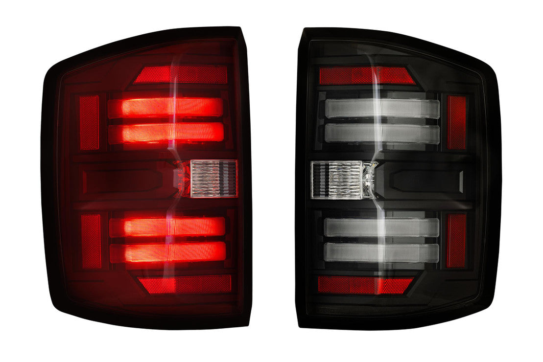 Morimoto 2014-2019 Chevrolet Silverado 1500 2015-2019 Silverado HD GMC Sierra 3500HD Gen2 Pair Smoked XB LED Tail Lights LF729