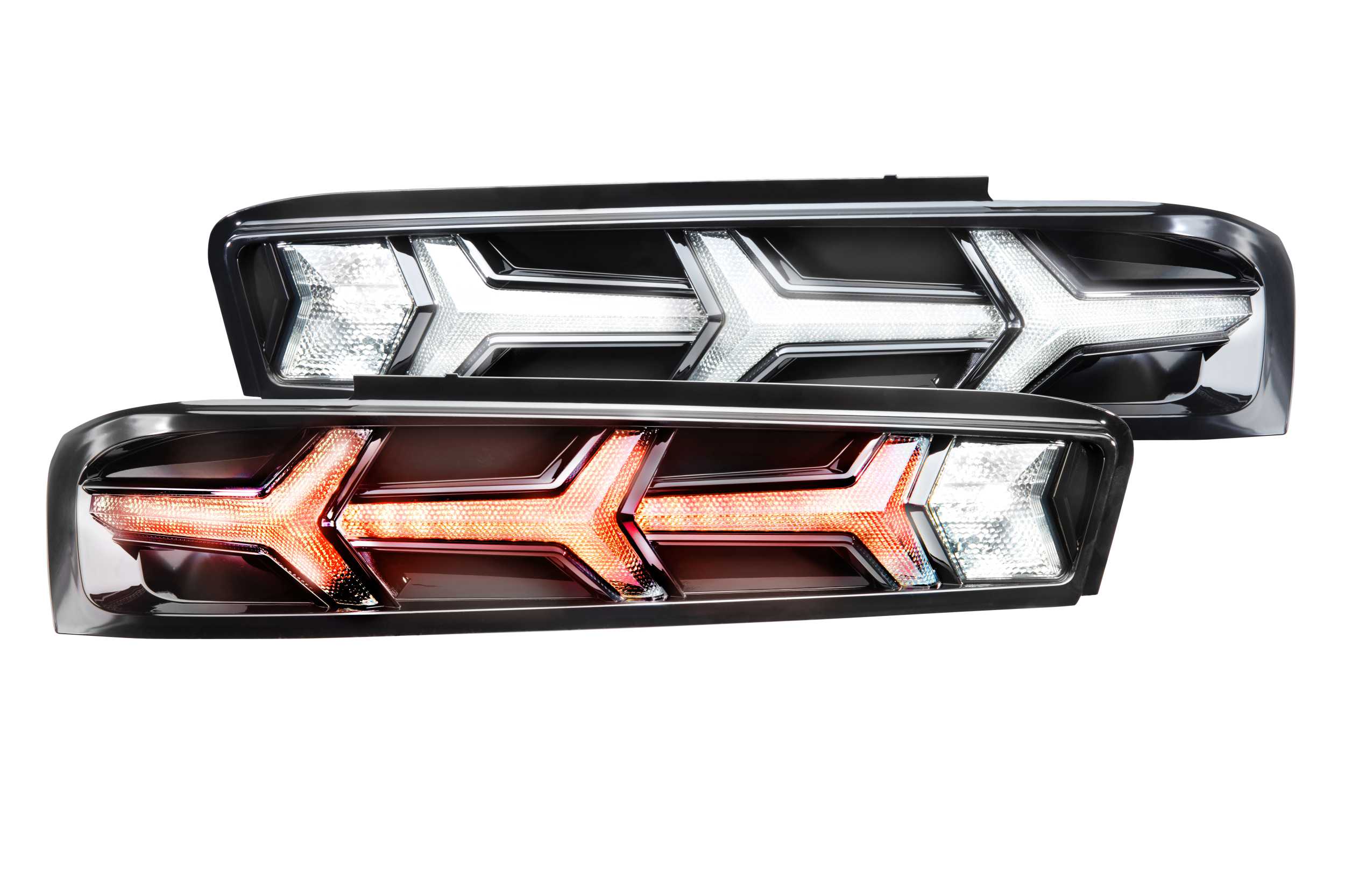 Morimoto 2016-2018 Chevrolet Camaro XB Led Tail Lights Pair Lambo Smoked LF401