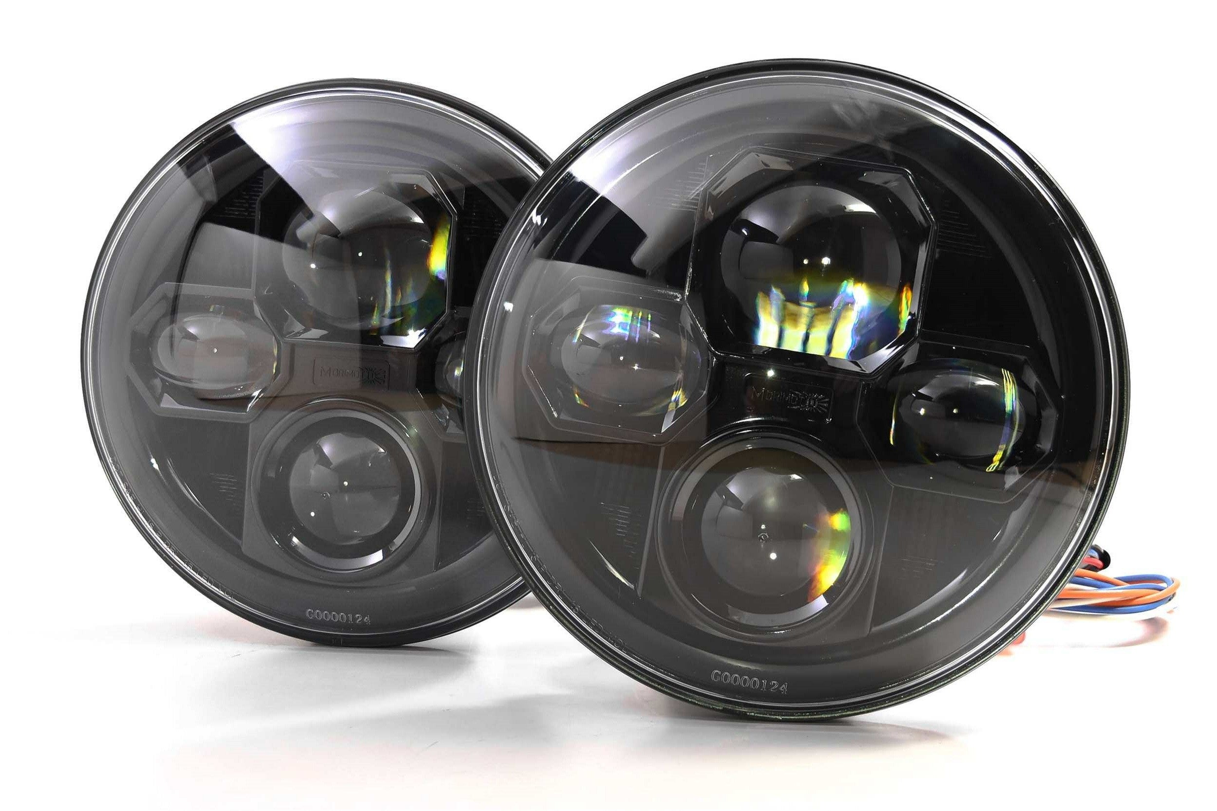 Morimoto Sealed Beam Sealed7 2.0 Black 7In Round BI-LED LF271