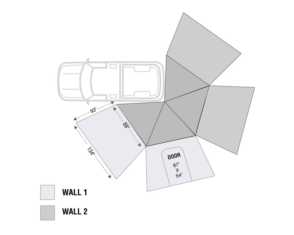 OVS Nomadic 270 LT Awning Wall 1 Driver Side 18299909