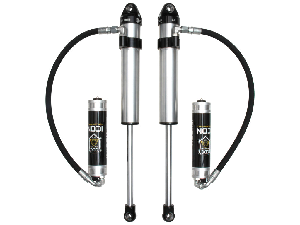 ICON Vehicle Dynamics 2020-2020 Jeep Gladiator 2018-2020 Wrangler 2.5" Lift Front 2.5 Vs Remote Reservoir Cdcv Shock Pair 27821CP