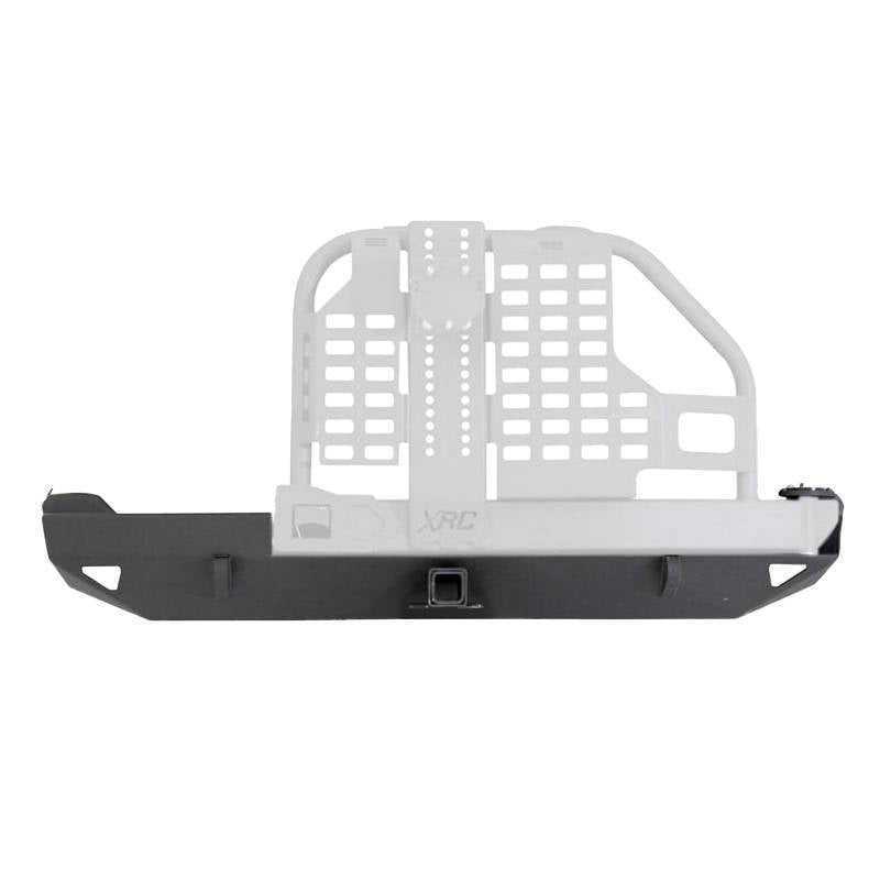 Smittybilt 1984-2001 Jeep Cherokee XJ 2 4 Door XRC Rear Bumper With Hitch  Tire Carrier Black Textured 76851