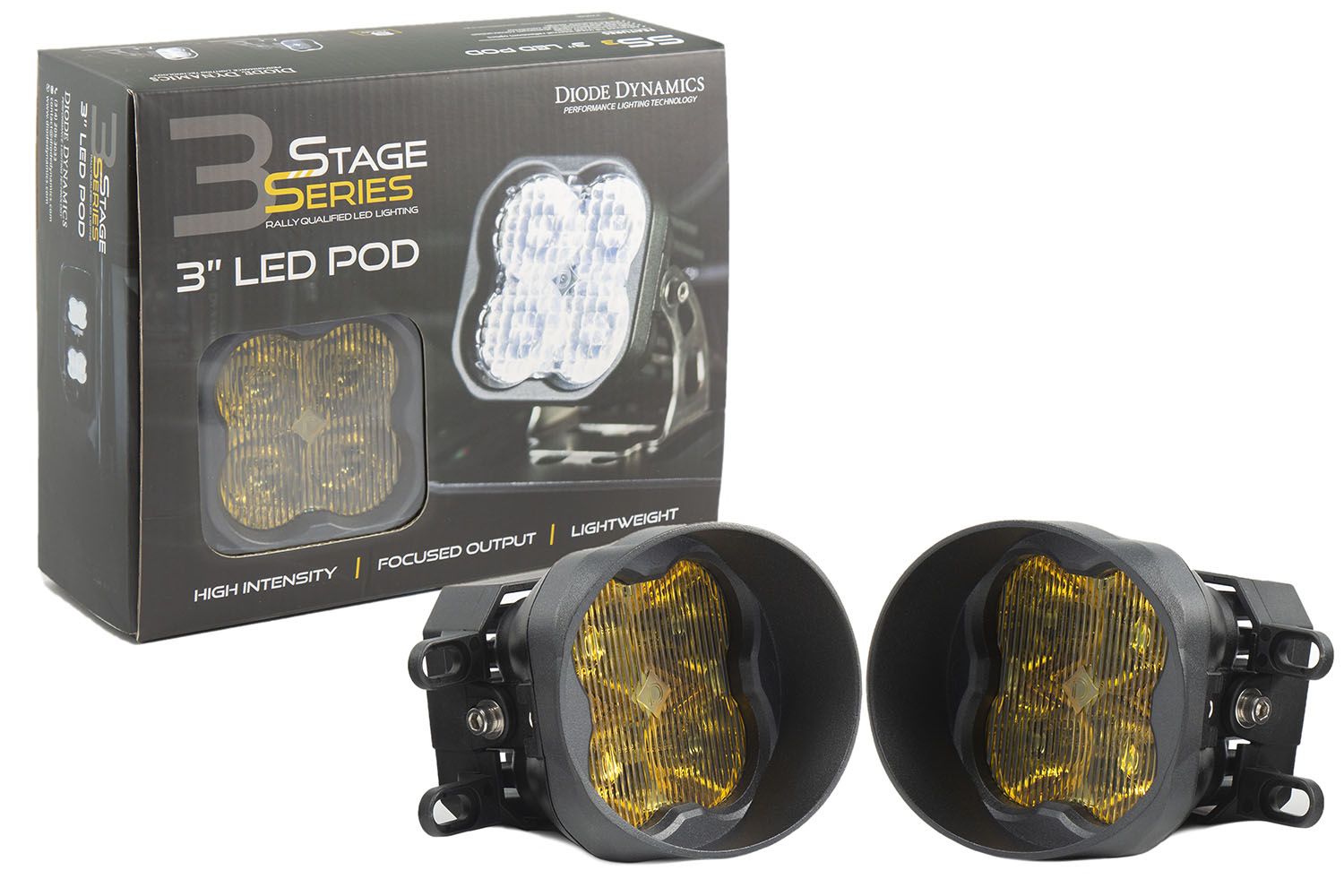 Diode Dynamics 2010-2020 Toyota 4Runner Worklight SS3 Sport Type B Kit Yellow SAE Fog Light Kit DD6187
