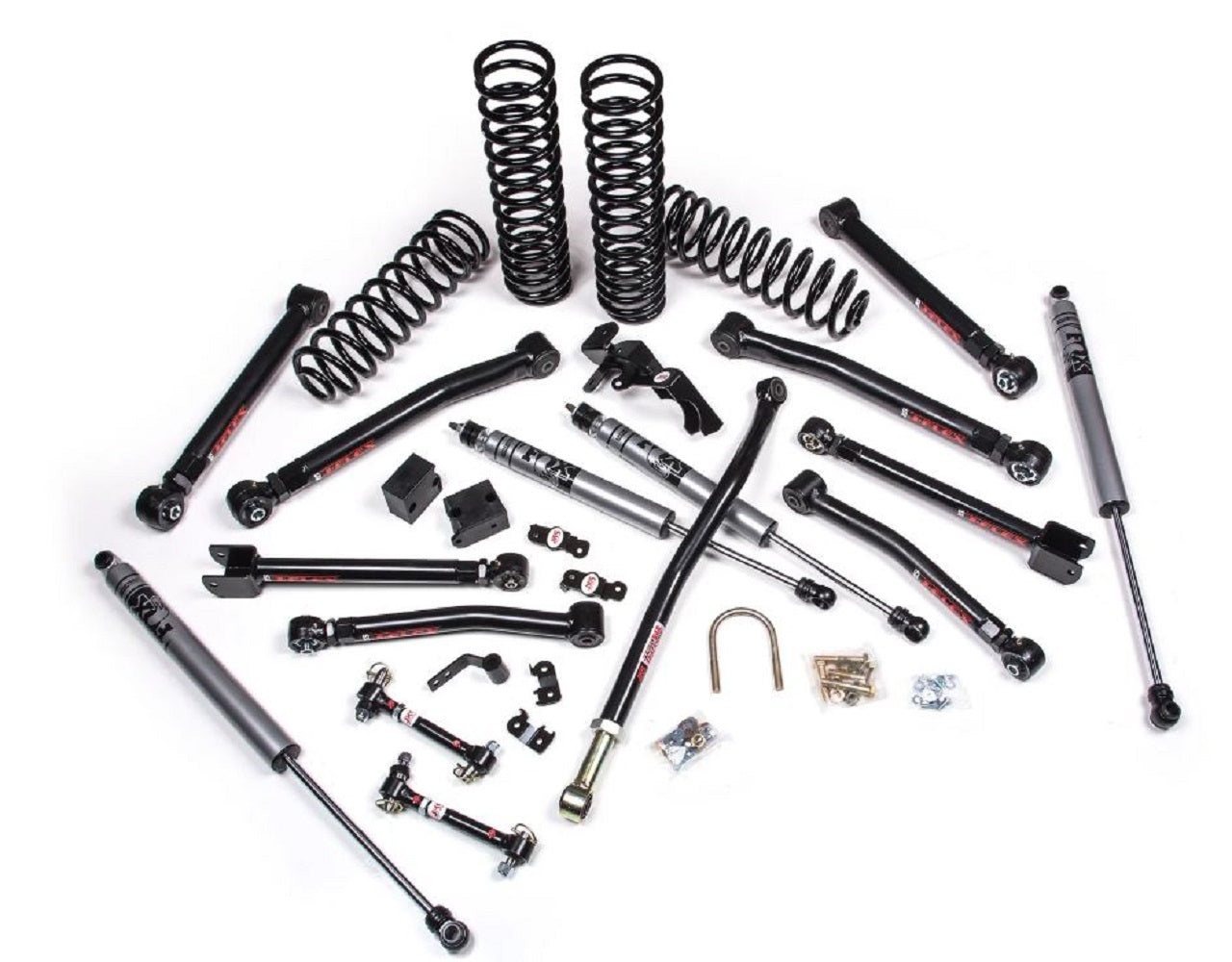 JKS 2007-2018 Jeep Wrangler JK 2dr J-Krawl 2.5" Lift Kit Fox Adventure Series Shocks JSPEC150KFA