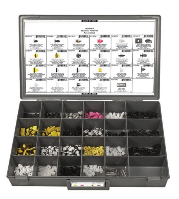 DISCO Hyundai 24 Hole Gray Metal Tray Retainer Assortment 8563